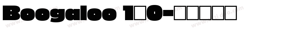Boogaloo 1.0字体转换
